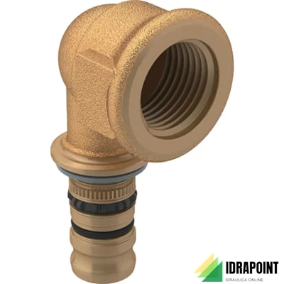 GOMITO FEMMINA A 90° A COMPRESSIONE - Ø 32X1