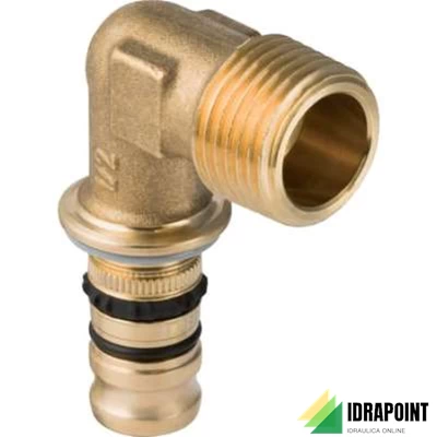 GOMITO MASCHIO A 90° A COMPRESSIONE - Ø 26X3/4