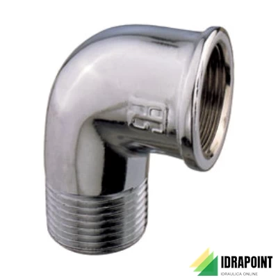 GOMITO OTTONE CROMATO MF Ø 3/8