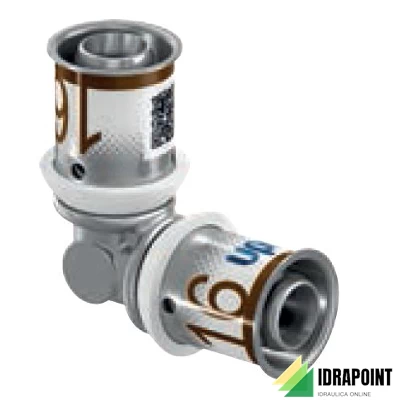 GOMITO UNIPIPE DOPPIO 90° Ø 20X20 MM