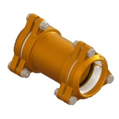 RACCORDO DOPPIO IN OTTONE PER TUBO PE Ø 75 MM