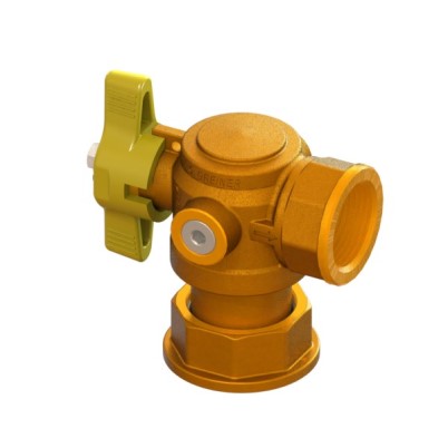 VALVOLA SQUADRA PER GAS Ø 1