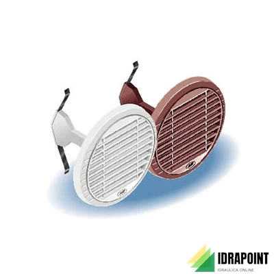 GRIGLIA AEREAZIONE TONDA Ø 160 MM BIANCA