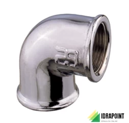 GOMITO OTTONE CROMATO FF Ø 3/8