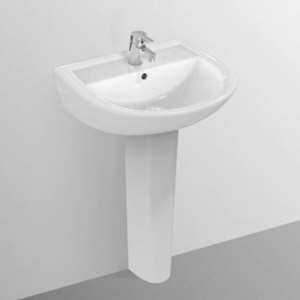 LAVABO 55X46 CM - SERIE QUARZO BIANCO