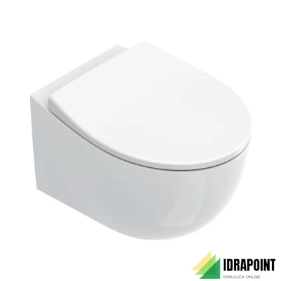 ITALY VASO SOSPESO S/BRIDA 52X37X28 CM BIANCO LUCIDO