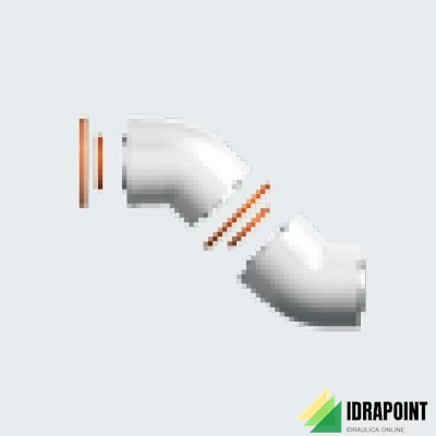 KIT 2 CURVE COASSIALE M/F 45° PER NEXT EVO