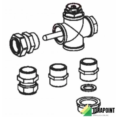 KIT COLLEGAMENTO 1 COLLETTORE PIANO CP4