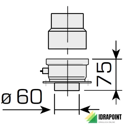 KIT CONDOTTI SEPARATI Ø 60/60 MM MURELLE HE ISTANTANEA