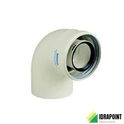 KIT CURVA A 90° CONCENTRICA PER CALDAIA CONDENSAZIONE