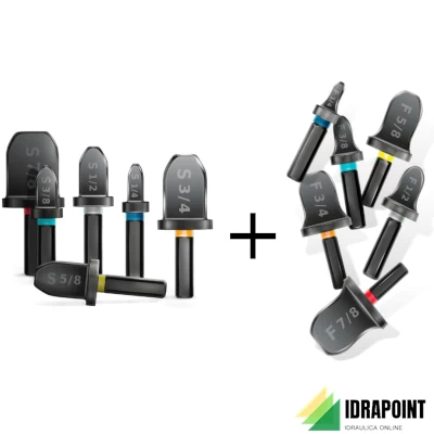 KIT SVASATORE + CARTELLATORE PER TRAPANO Ø 1/4