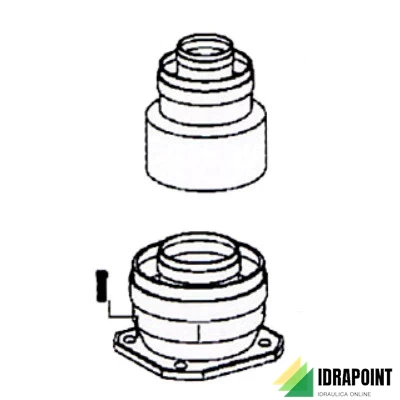 KIT TRONCHETTO FLANGIATO PER CALDAIA A CONDENSAZIONE