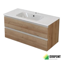 MOBILE NOBU ROVERE 80X46 CM 2 CASS. LAVABO CERAMICA