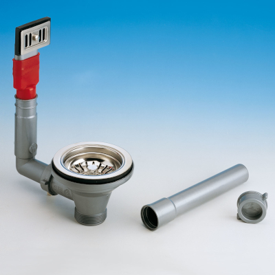 PILETTA BASKET PER LAVELLO 2 BUCHE CON TAPPO RETT. METALLO Ø