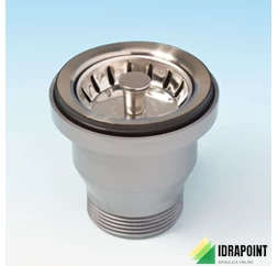 PILETTA MINI BASKET PER LAVELLI INOX FORO Ø 60 MM