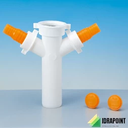 TE PER LAVASTOVIGLIE E LAVATRICE Ø 40 BIANCO