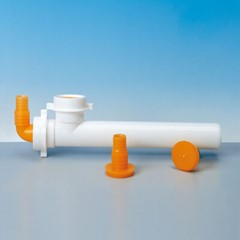 TUBO PER LAVASTOVIGLIE E LAVATRICE Ø 40 MM BIANCO