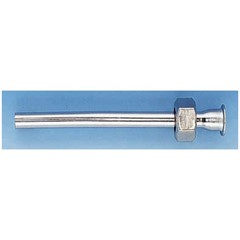 TUBETTO SOTTOLAVABO RAME CROMATO CON FLANGIA Ø 10X3/8