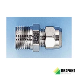 RACCORDO 3 PZ. CON CARTUCCIA PER RAME Ø 10 - 3/8