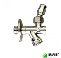 RUBINETTO A SQUADRA CON FILTRO SNODO-DADO BASSO Ø 1/2