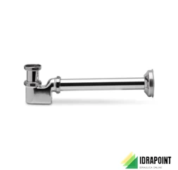 SIFONE COMPATTO IN OTTONE CROMATO - Ø 1