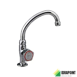 RUBINETTO A COLONNINA ALFA CON COLLO GIREVOLE 0743 CROMO