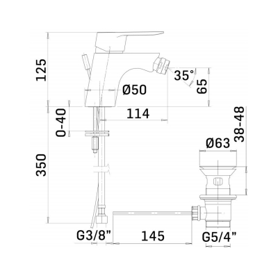 MISCELATORE BIDET - 5781 4VIP