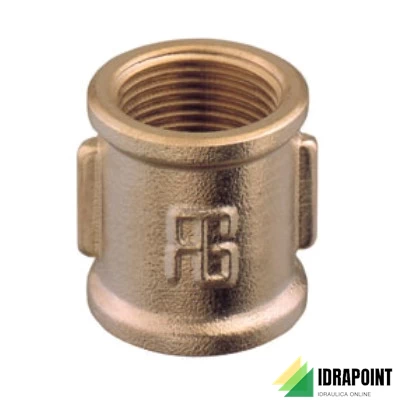 MANICOTTO FEMMINA IN OTTONE GIALLO Ø 1.1/4