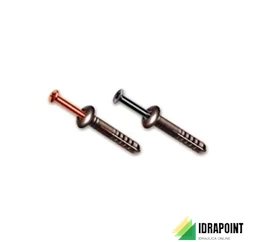 TASSELLO NYLON T.M. CON VITE IN RAME Ø 6X40 MM