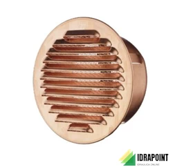 BORCHIA VENTILAZIONE CON RETE TONDA IN RAME Ø 80 MM