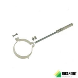 COLLARE BIANCO CON VITE LUNGA Ø 80 MM