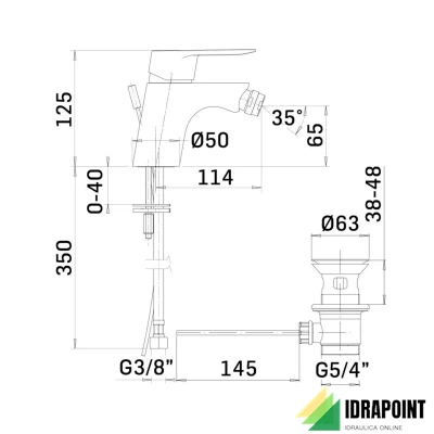 MISCELATORE BIDET  - 5781  4VIP