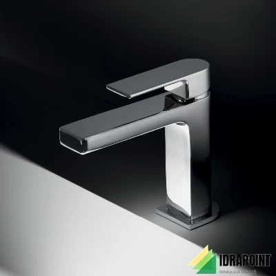 MISCELATORE LAVABO 145 MM  CON SALTARELLO - SERIE TEO CROMO