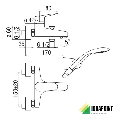 MISCELATORE VASCA ESTERNO DUPLEX - SERIE BLUES