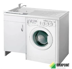 MOBILE PORTA LAVATRICE VASCA SINISTRA 109X60 CM