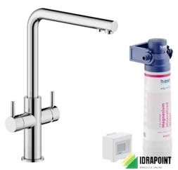 MISCELATORE LAVELLO COLLO A L CON SISTEMA FILTRANTE CROMO