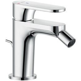 MISCELATORE BIDET CROMATO CON SCARICO SERIE YOYO