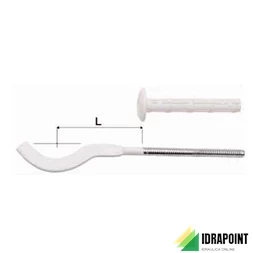 MENSOLA RADIATORE ALLUMINIO ACCIAIO BIANCO 170 CON TASSELLO