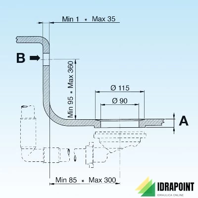 PILETTA BASKET PER LAVELLO CON T/P TONDO Ø 1.1/2