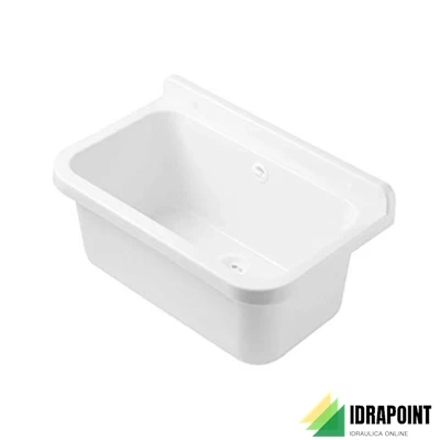 PILOZZO A MURO IN POLIPROPILENE 55X34X21 CM. CON SIFONE