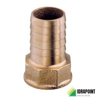 PORTAGOMMA FEMMINA EXTRA OTTONE GIALLO Ø 1.1/4