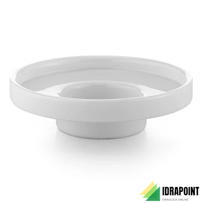 PORTASAPONE IN VETRO BIANCO - SERIE DUEMILA