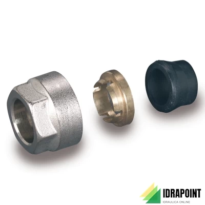 RACCORDO A COMPRESSIONE PER TUBO RAME Ø 10 MM