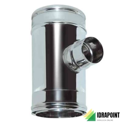 RACCORDO A TEE 90° RIDOTTO MONO Ø 80 ISO ARIA Ø 100/120