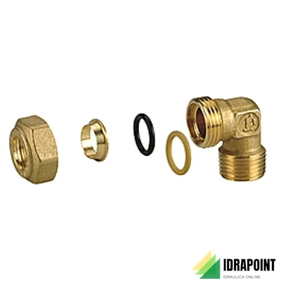 RACCORDO CURVO TUBO MULTISTRATO PEX - Ø 1/2