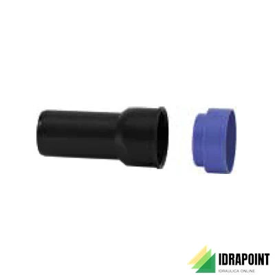 RACCORDO DRITTO CON TAPPO BLACKFIRE Ø 50/53,5 MM