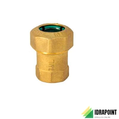 RACCORDO IN OTTONE PER TUBO PE ATTACCO F Ø 1.1/2
