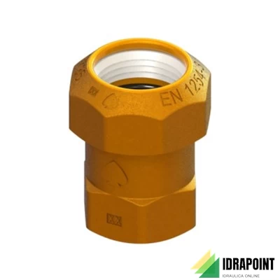 RACCORDO IN OTTONE PER TUBO PE ATTACCO F Ø 1.1/4