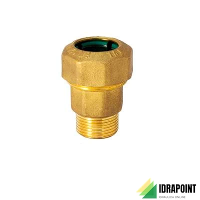 RACCORDO IN OTTONE PER TUBO PE ATTACCO M Ø 3''X90 MM