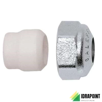 RACCORDO MECCANICO CR X TUBO RAME TENUTA PTFE Ø 23X18 MM